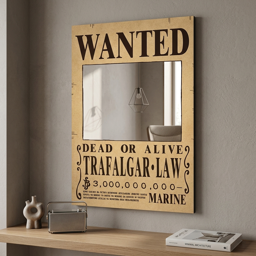Gaming Accessories Must Have - One Piece Trafalgar Law Wanted Poster