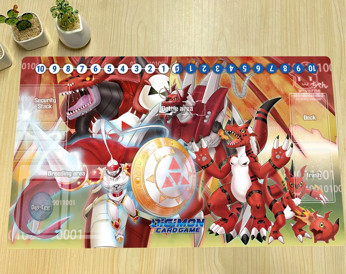 Gaming Accessories Bag - Digimon Playmat Dukemon Guilmon DTCG CCG