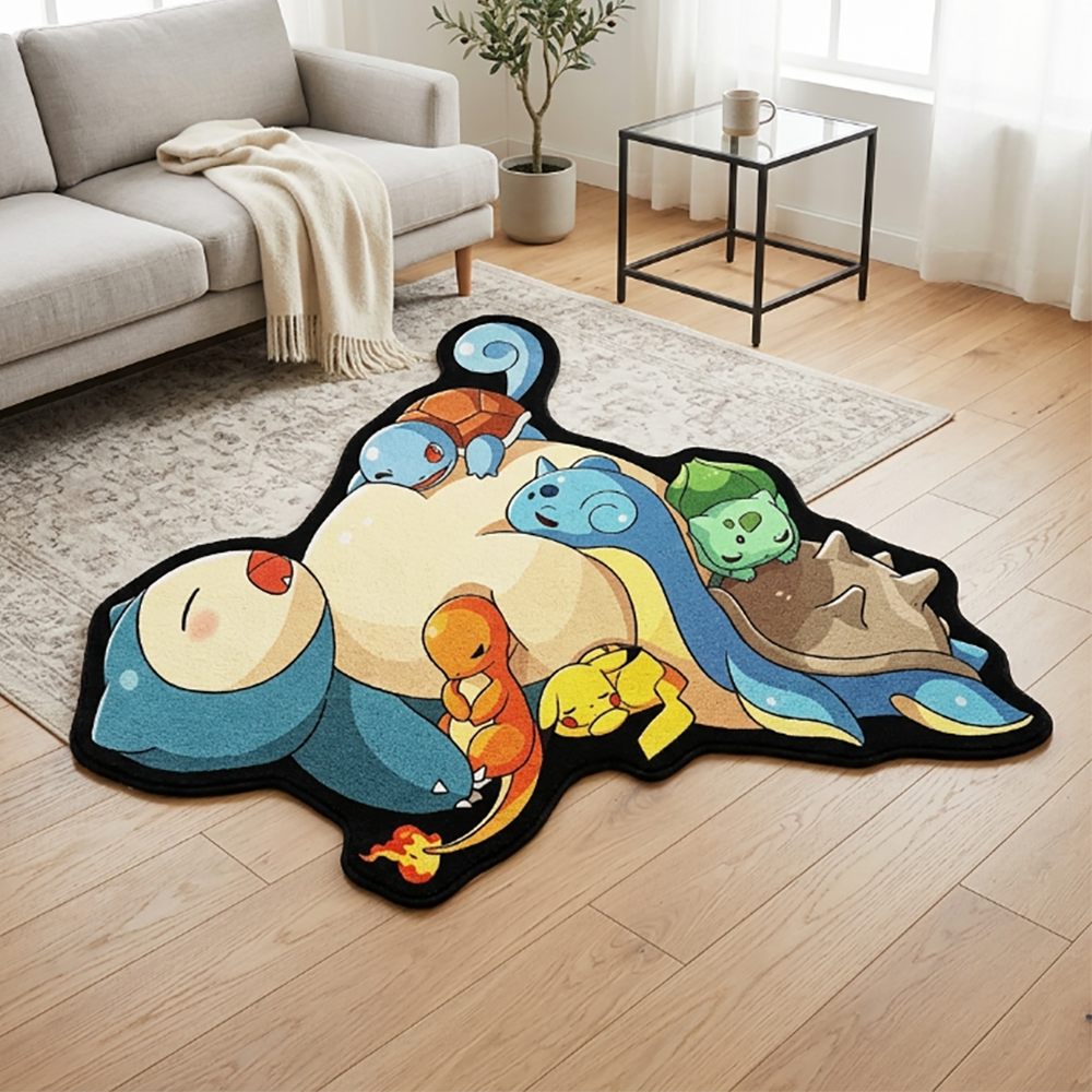 Gaming Accessories Cute - Cute Pokemon Floor Mat Snorlax &
