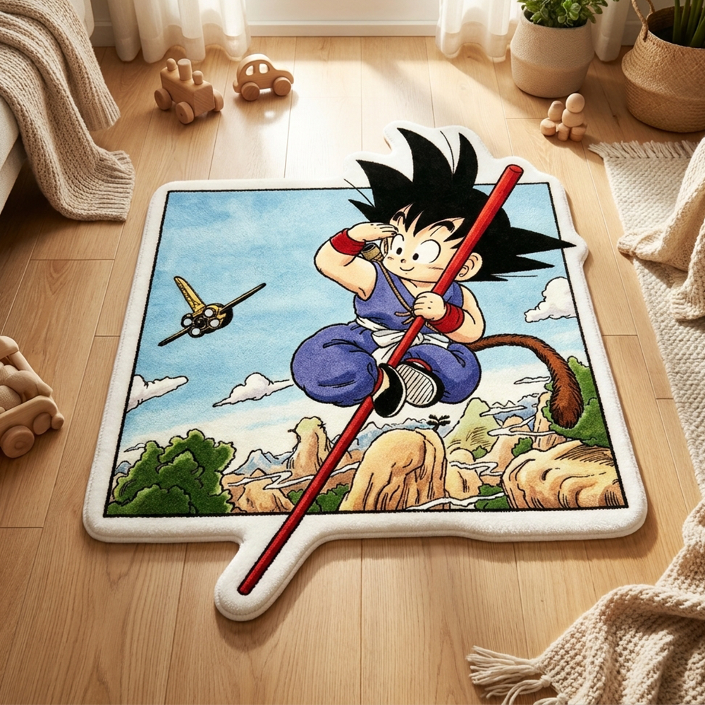 Gaming Accessories For Kids Room - Cartoon Dragon Ball Mat Kid Goku
