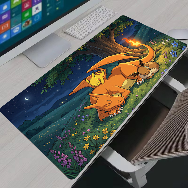 Gaming Accessories For Desk - Mouse Pad Anime PC Gamer Cabinet