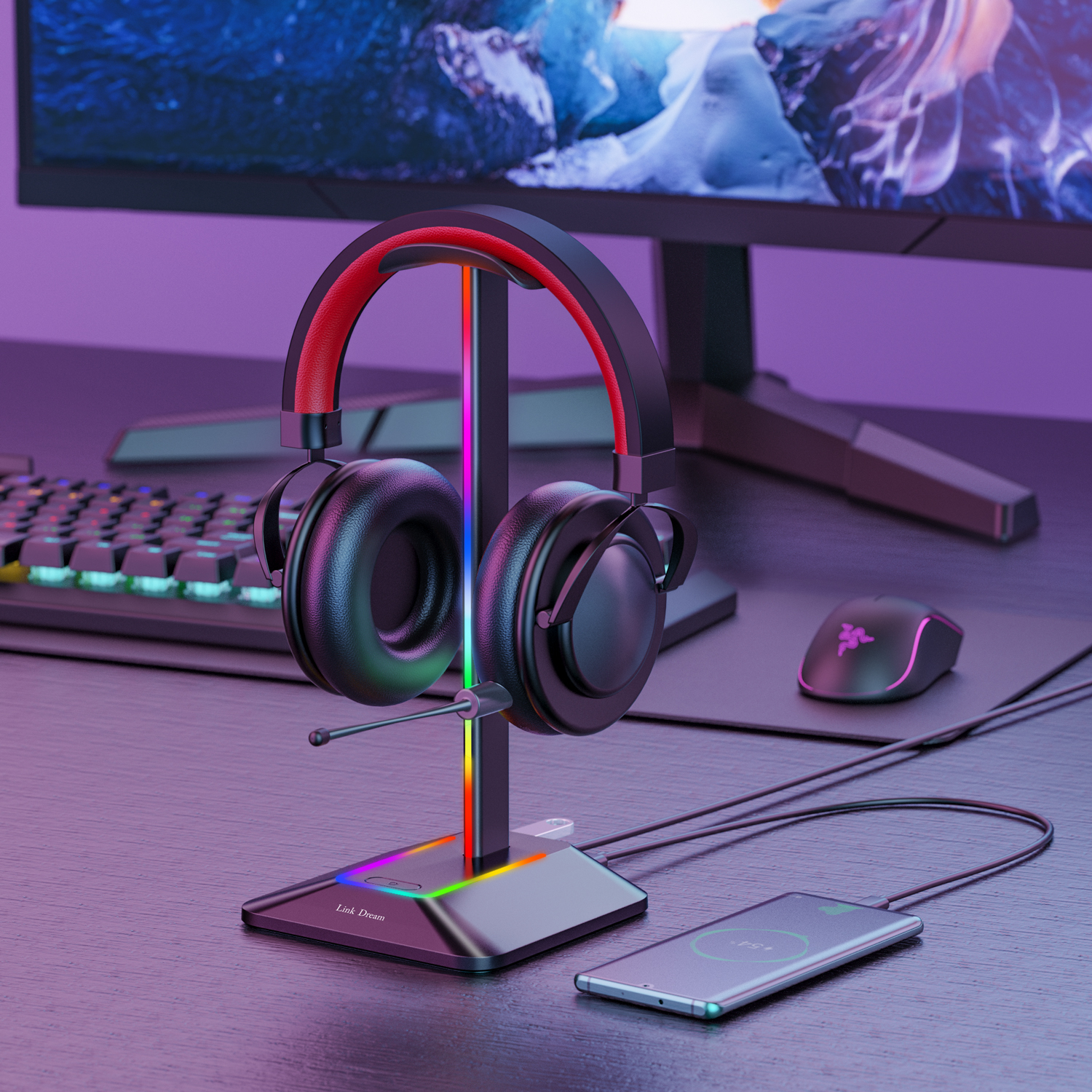 New Bee Z8 RGB Headphones Stan - Gaming Equipment Accessories recension och pris