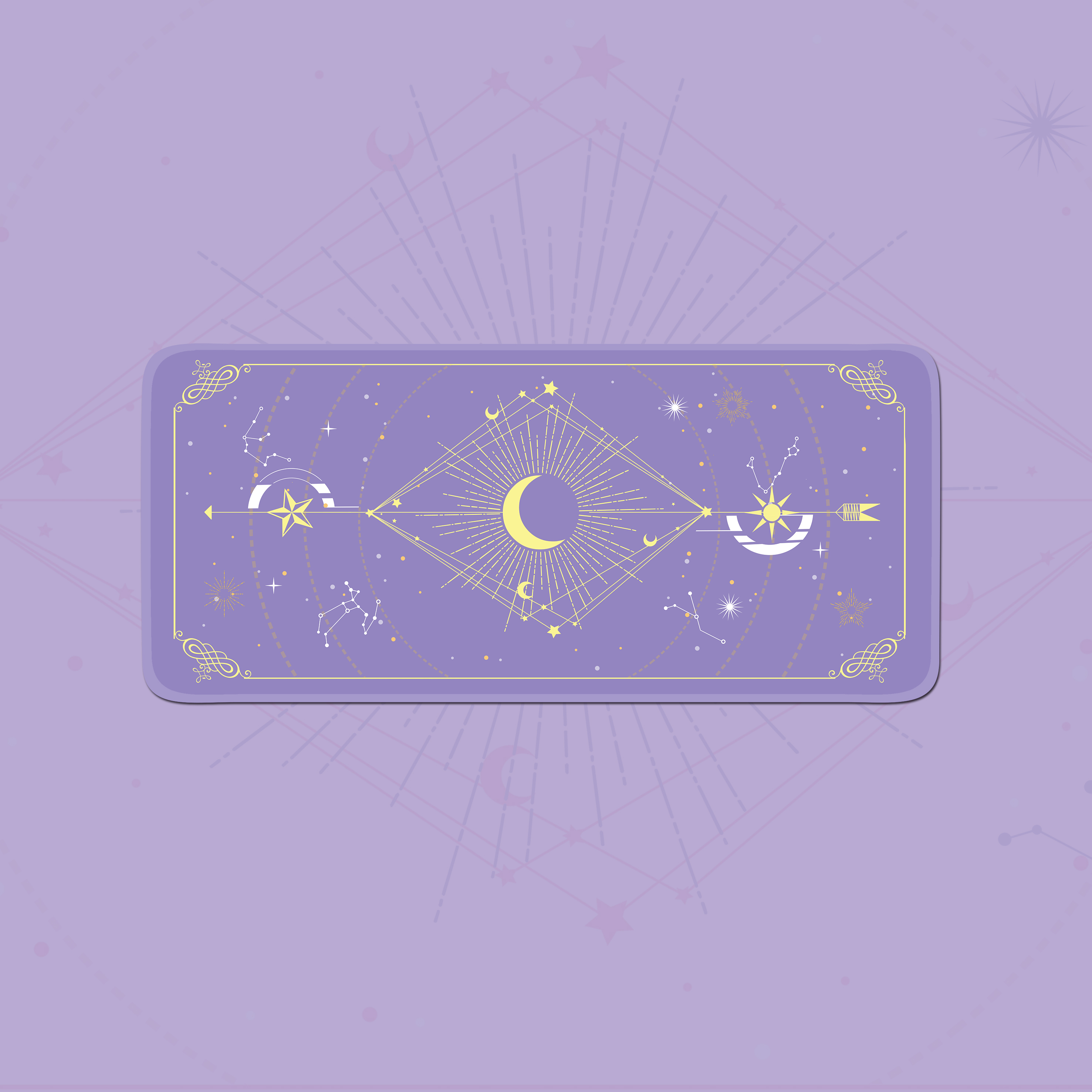 Magic Moon Star Purple  Extra  - Gaming Accessories For Desk recension och pris