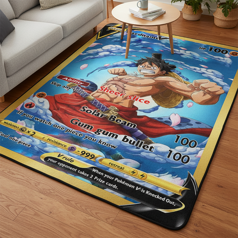 Cartoon One Piece Rug Anime Lu - Gaming Accessories For Kids Room recension och pris