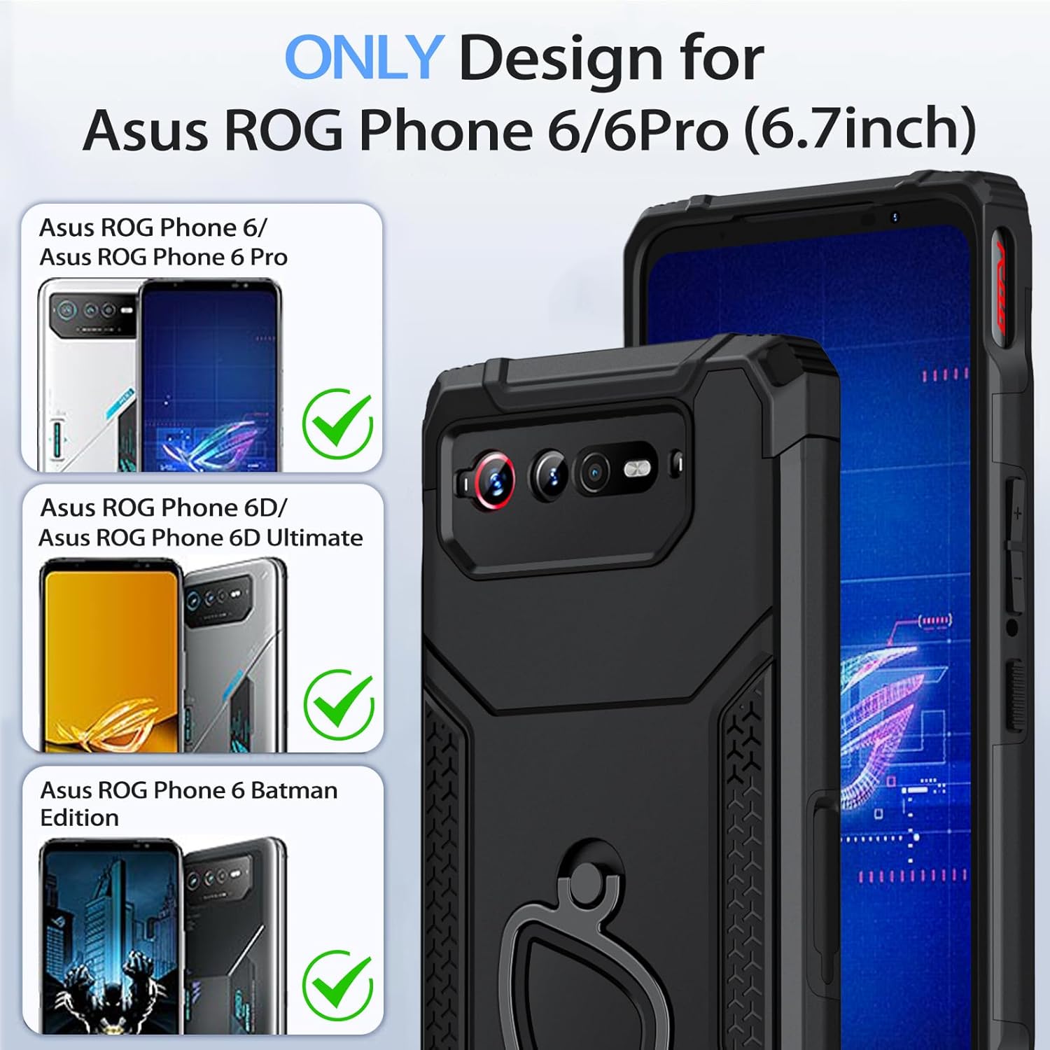 ROG Phone 5 Case Shockproof Fo - Gaming Accessories For Your Phone recension och pris