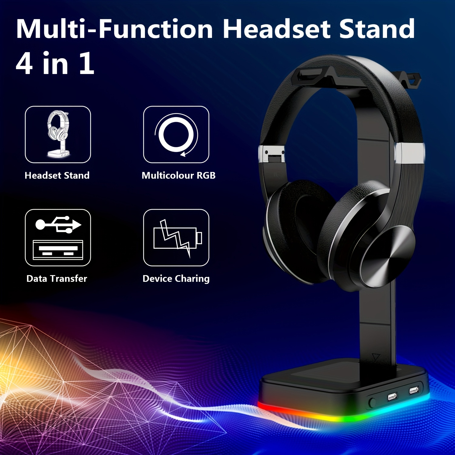 Gaming Headset Stand Adjustabl - Headset Stand Rgb recension och pris