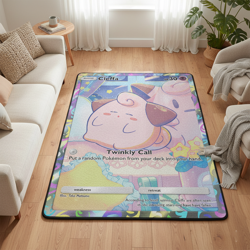 Pokemon Cleffa Anime Rug Kawai - Gaming Accessories Cute recension och pris