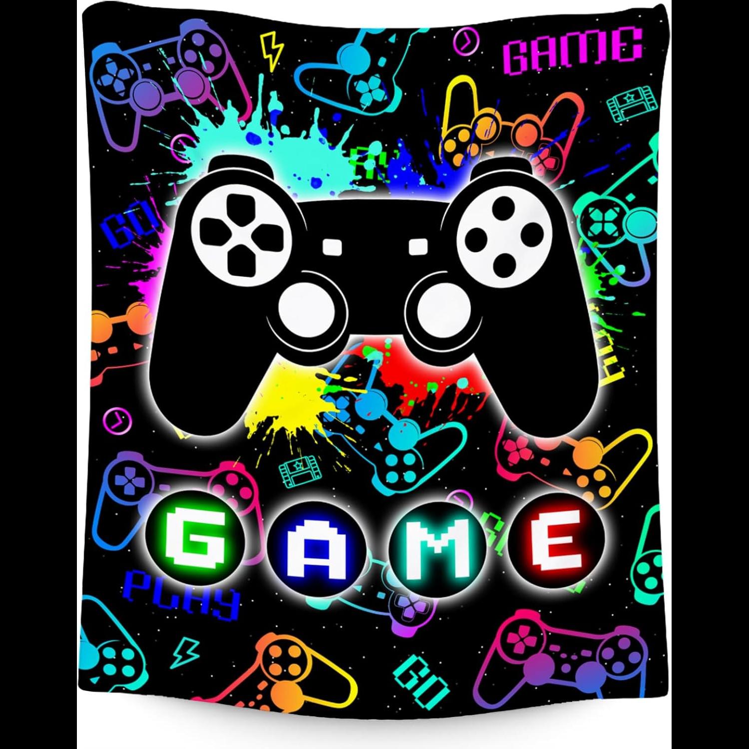 Kids Blankets for Boys Gaming  - Gaming Accessories For Kids Room recension och pris