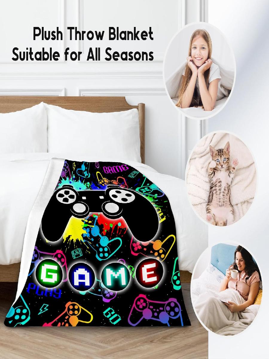 Kids Blankets for Boys Gaming  - Gaming Accessories For Kids Room recension och pris