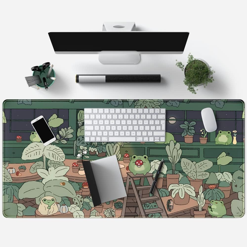 Cute Frog Mouse Pad Desk Mat,  - Gaming Accessories Images recension och pris