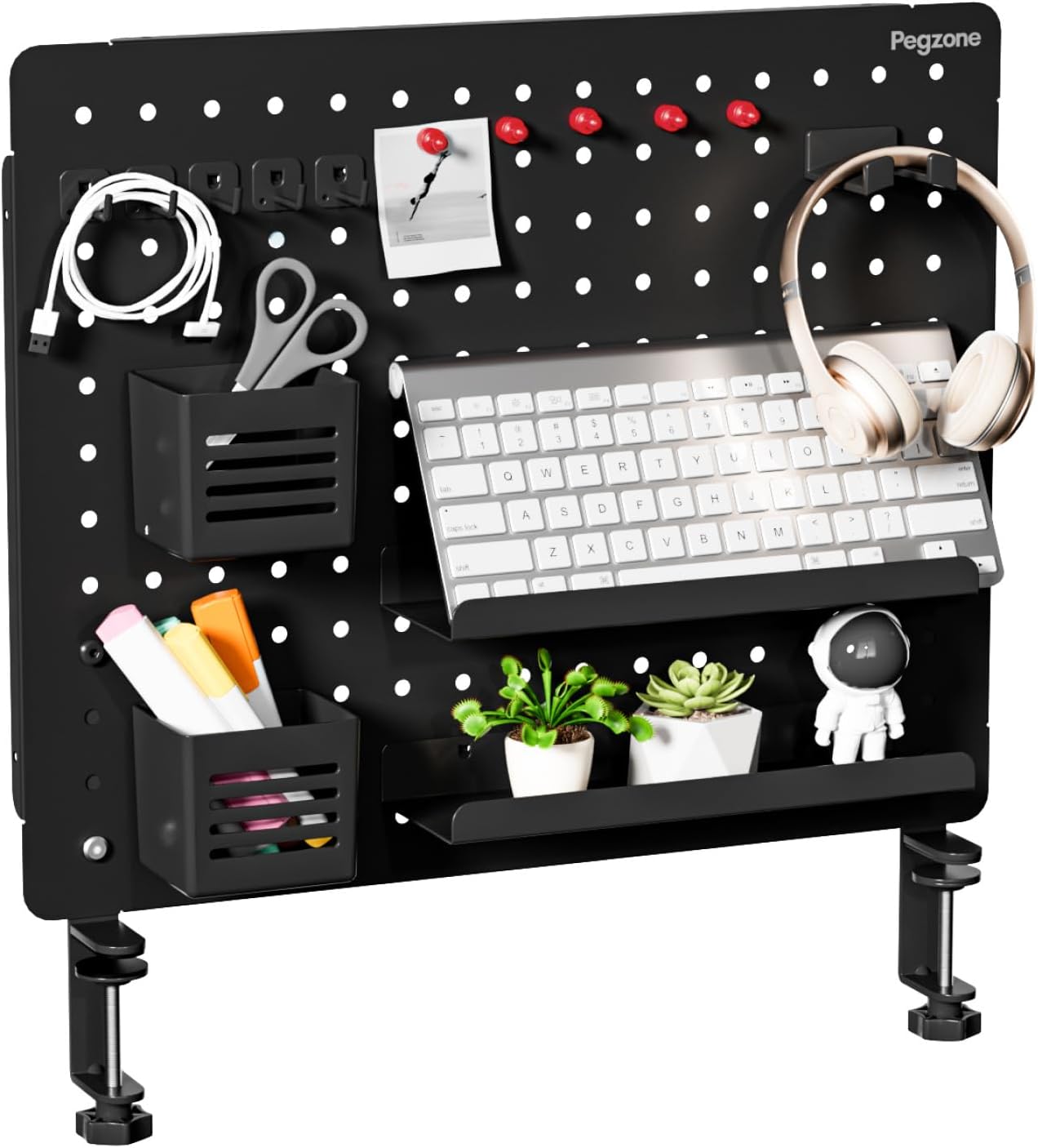 Clamp-on Desk Pegboard, Desk O - Gaming Accessories Images recension och pris