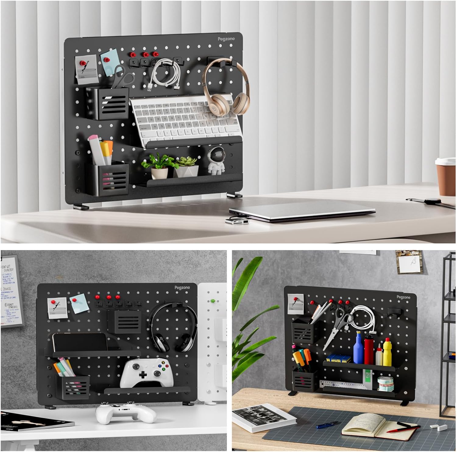 Clamp-on Desk Pegboard, Desk O - Gaming Accessories Images recension och pris