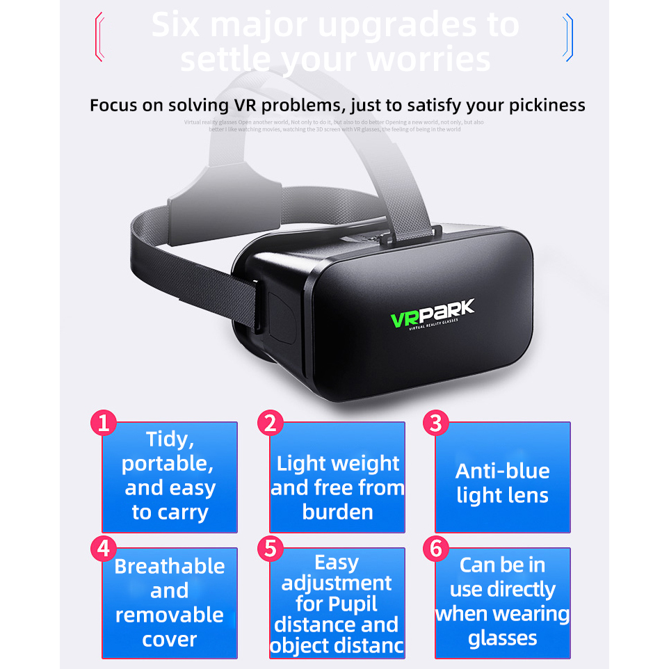 VR Glasses 3D Virtual Reality  - Gaming Accessories For Your Phone recension och pris