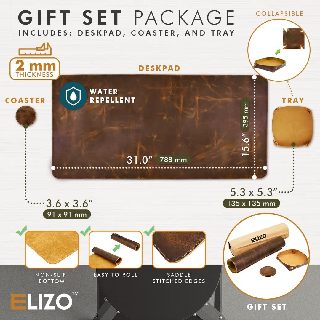 Large Leather Desk Mat Set (32 - Gaming Accessories Images recension och pris