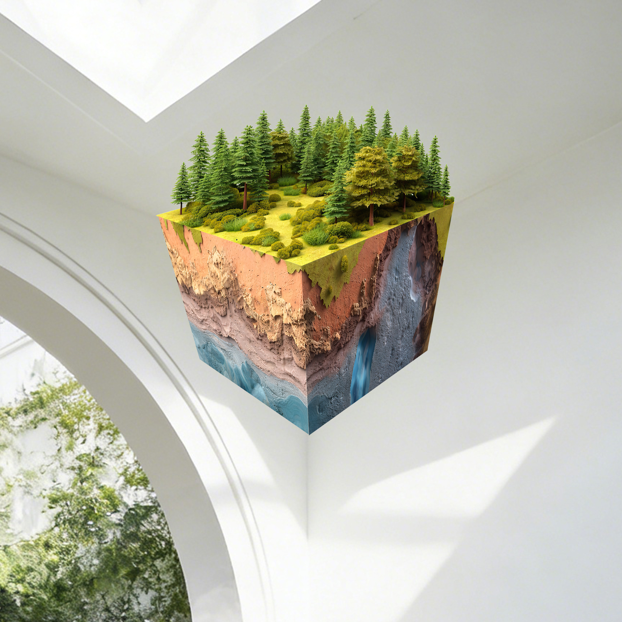 Realistic 3D Grass Cube Wall D - Gaming Accessories Boys recension och pris