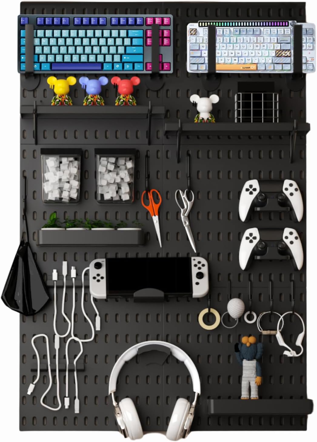 Peg Board Wall Organizer for G - Gaming Accessories Images recension och pris