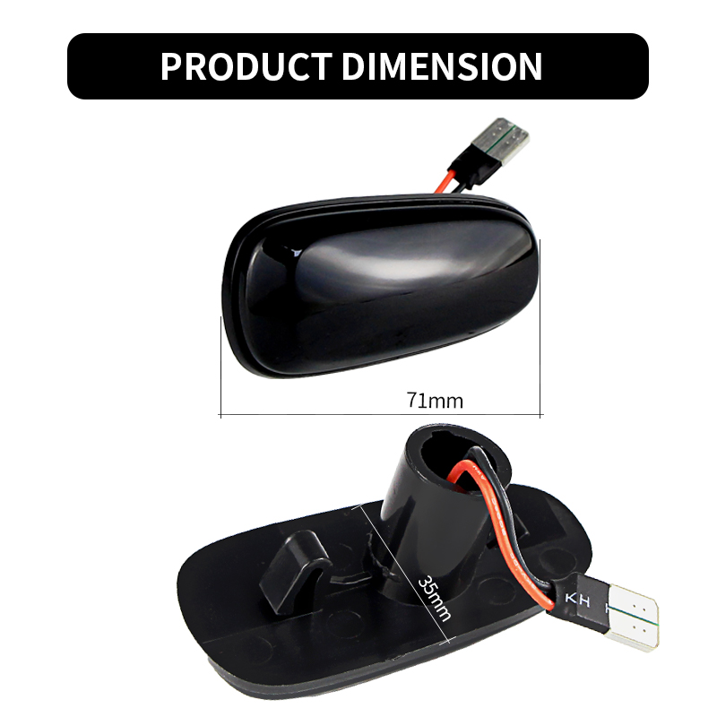 2PCS LED Dynamic Side Marker L - Gaming Equipment Accessories recension och pris