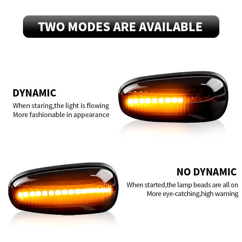 2PCS LED Dynamic Side Marker L - Gaming Equipment Accessories recension och pris
