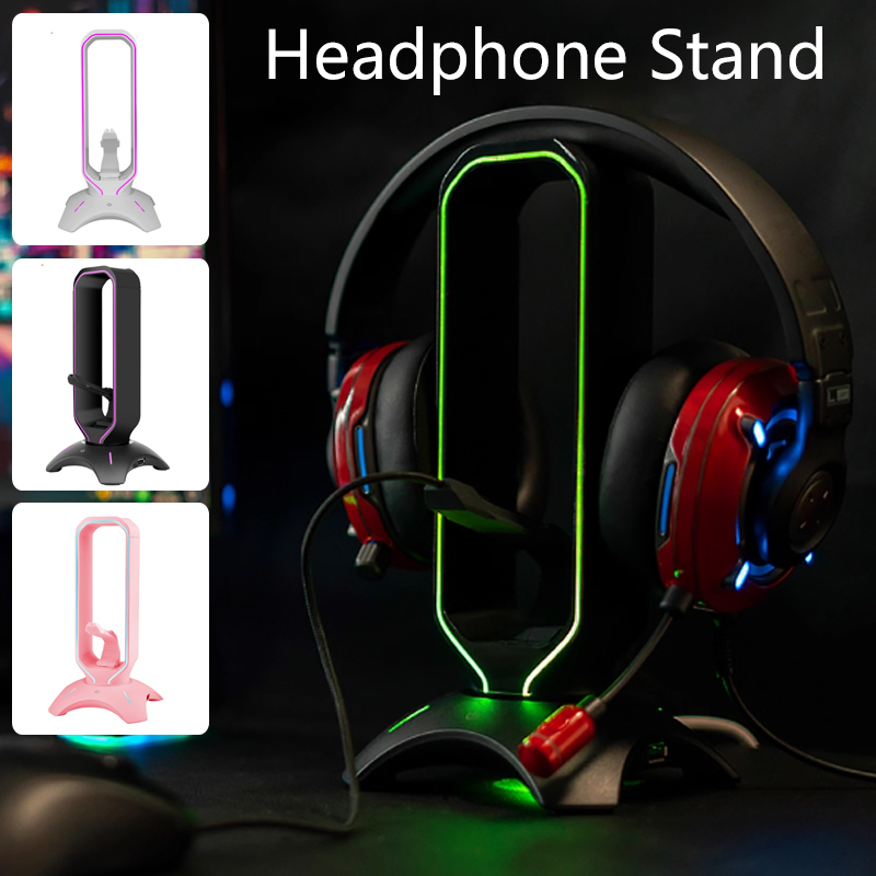 RGB Gaming Headphone Stand wit - Headset Stand Rgb recension och pris