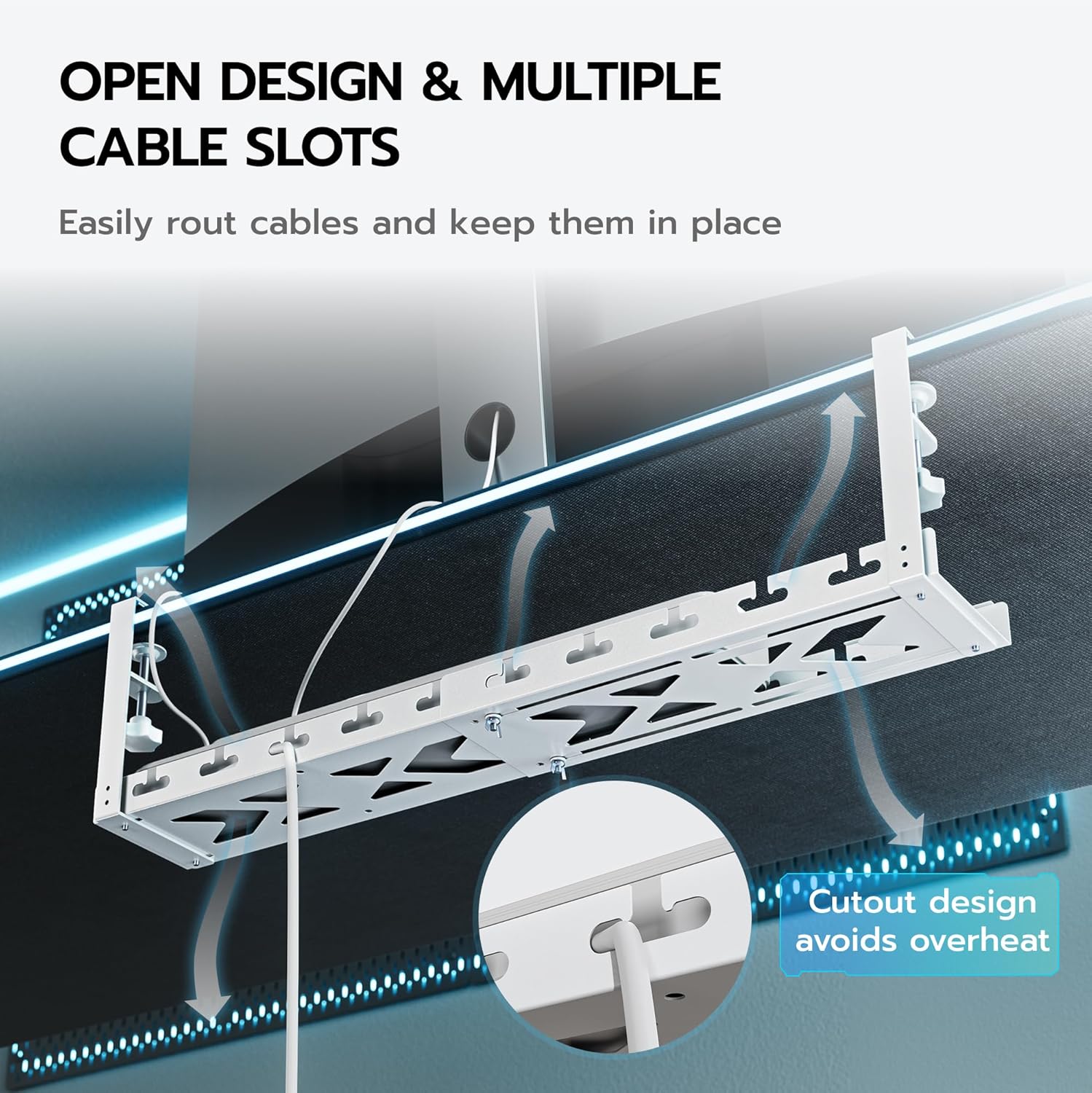 Extendable Under Desk Cable Ma - Gaming Accessories For Desk recension och pris