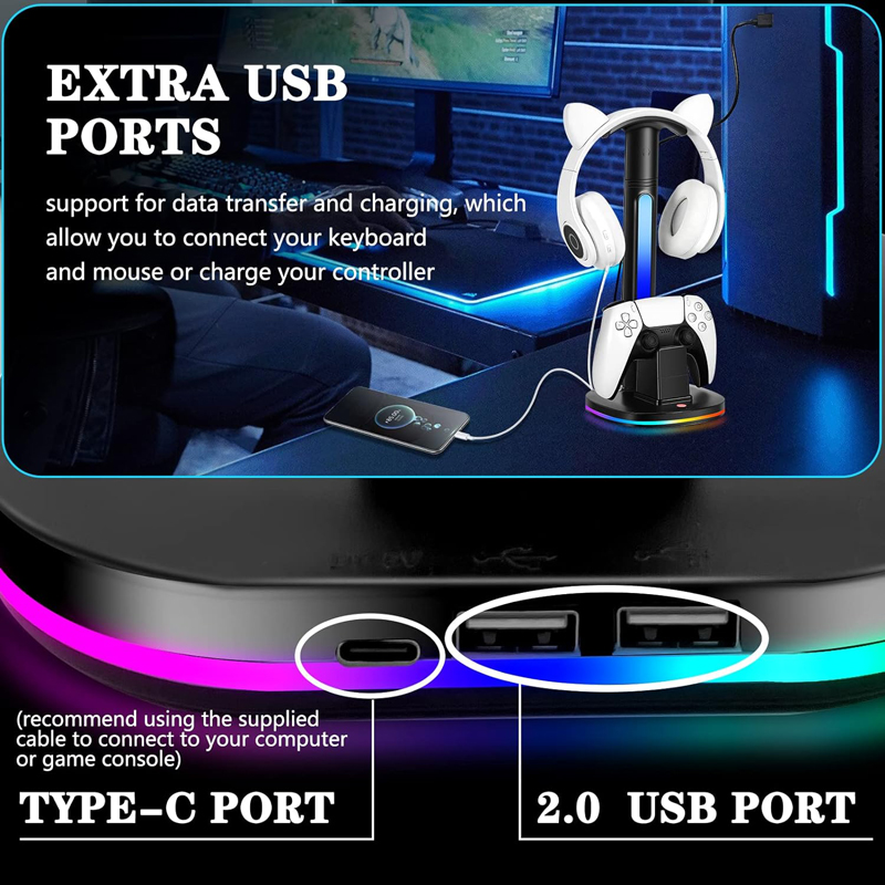 Controller Charging Station W  - Headset Stand Rgb recension och pris
