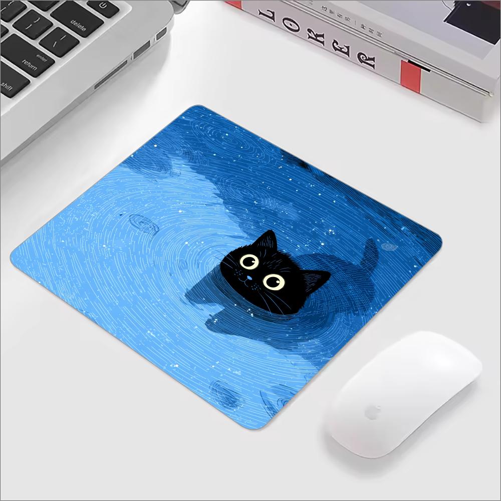 Cute Black Cat Glass Mouse Pad - Gaming Accessories Cute recension och pris