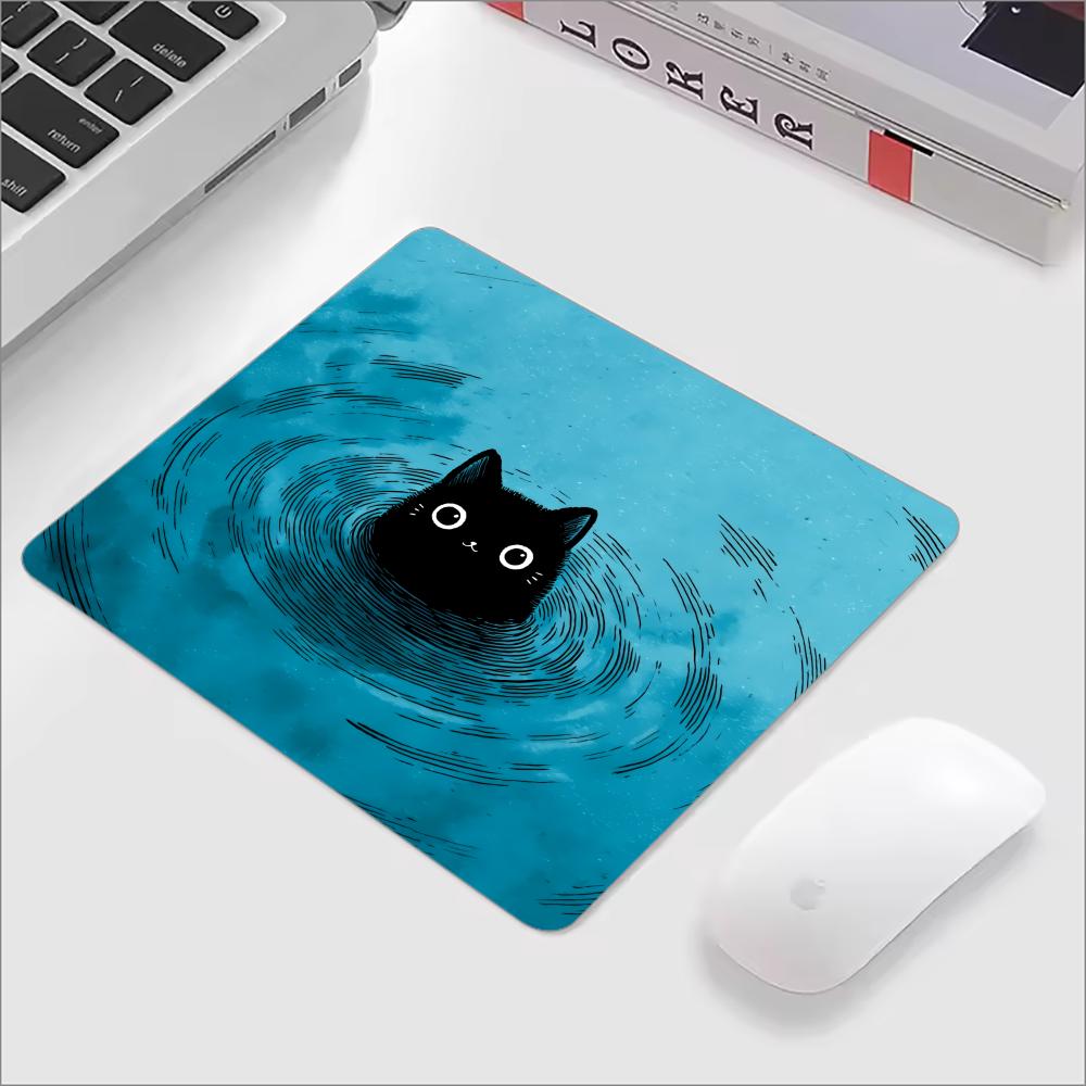 Cute Black Cat Glass Mouse Pad - Gaming Accessories Cute recension och pris