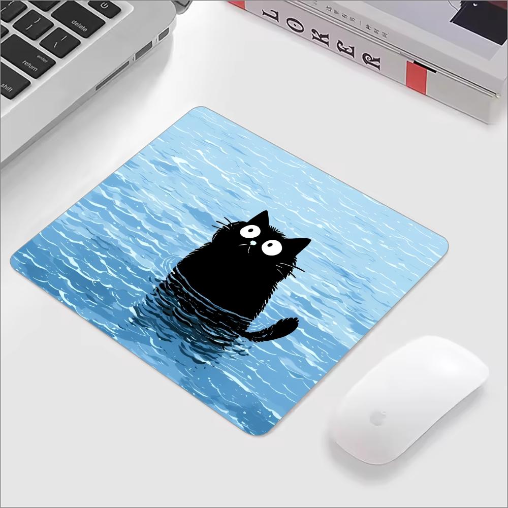 Cute Black Cat Glass Mouse Pad - Gaming Accessories Cute recension och pris