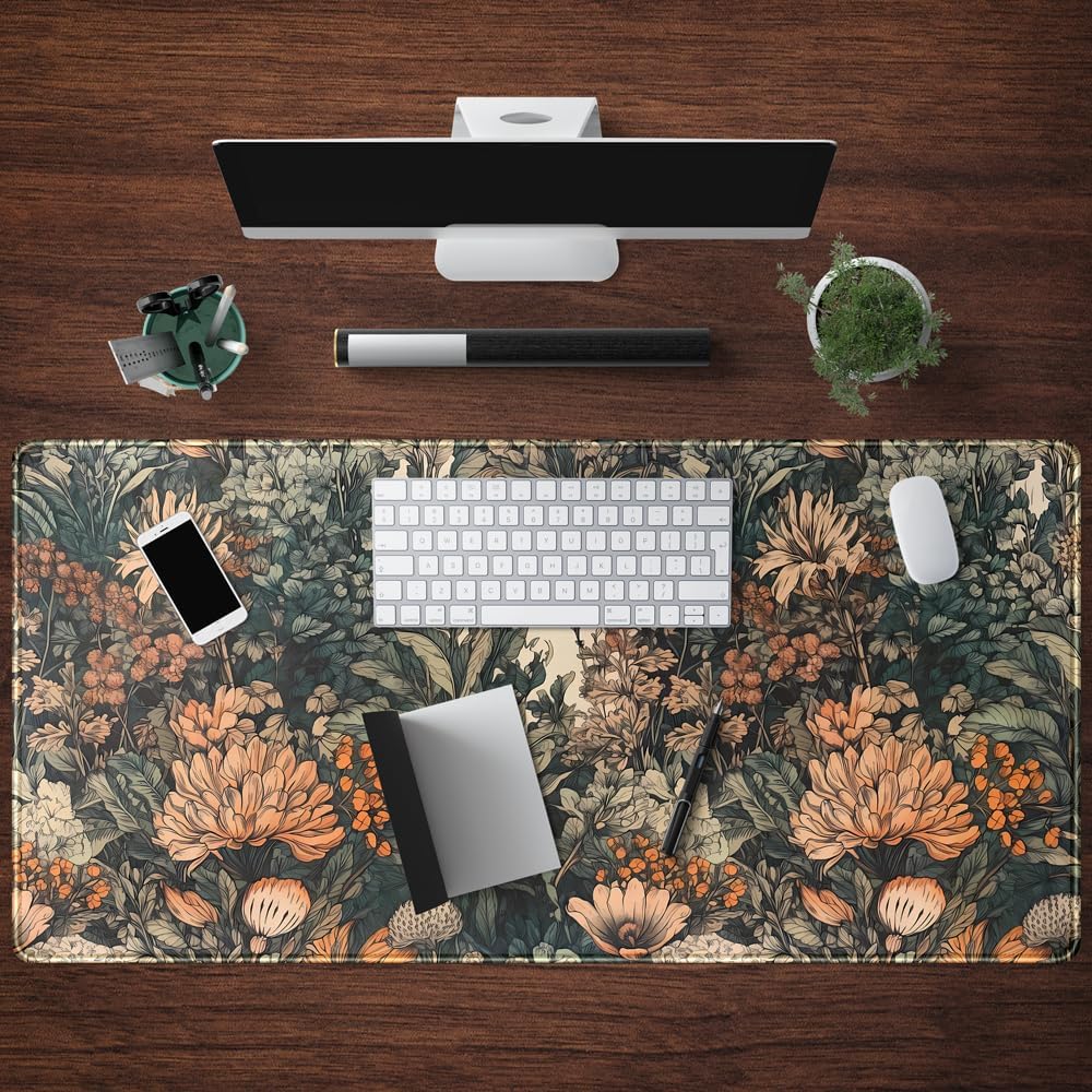 Boho Aesthetic Desk Mat Wildfl - Gaming Accessories Images recension och pris