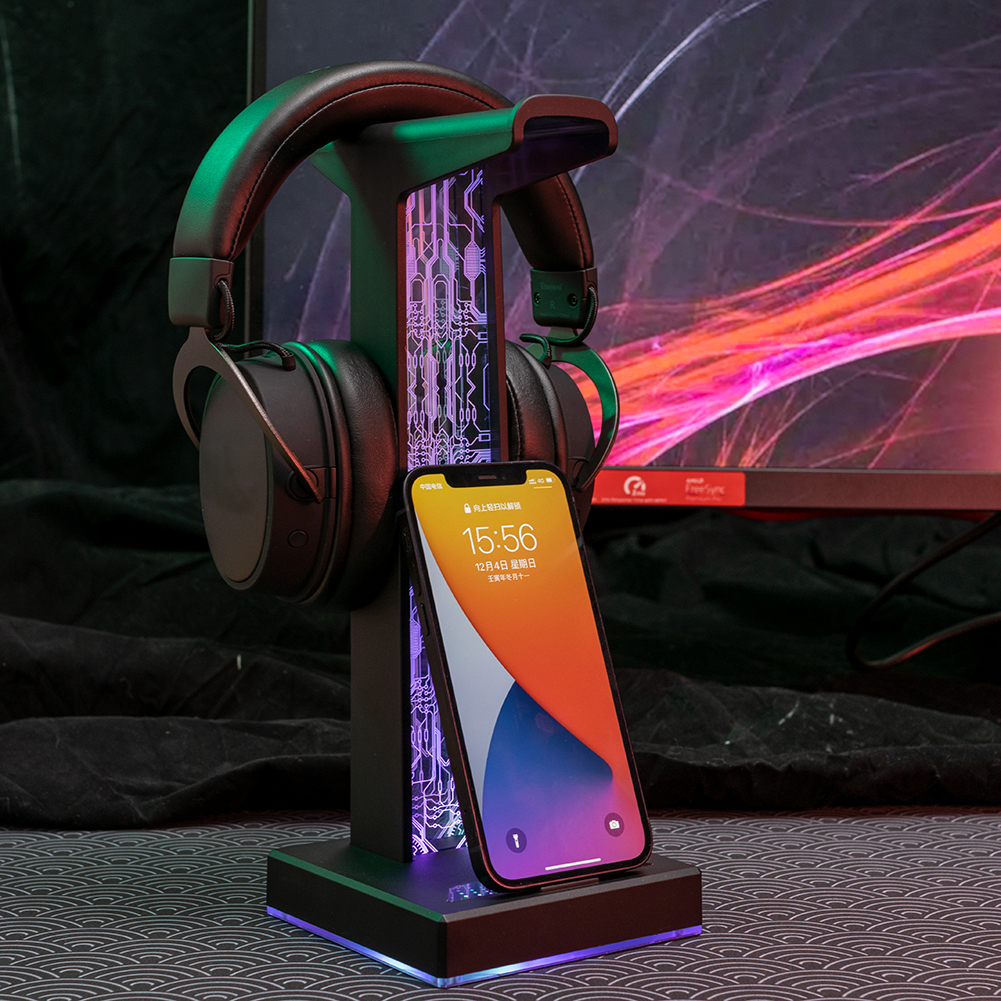 RGB Gaming Headphone Stand Dua - Gaming Equipment Accessories recension och pris